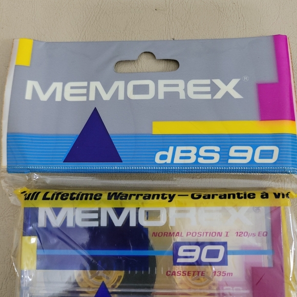 Vintage Memorex dBS 90 Min Cassette Tapes - Picture 3 of 6